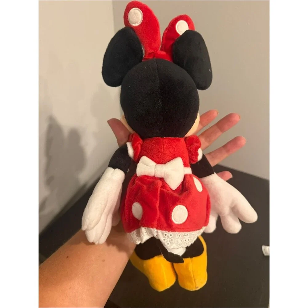 Disney Parks Minnie Mouse Plush Stuffed Animal Disney World Red Polka Dot NWT